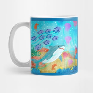 Shark and Fish Mug